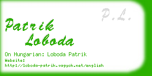 patrik loboda business card